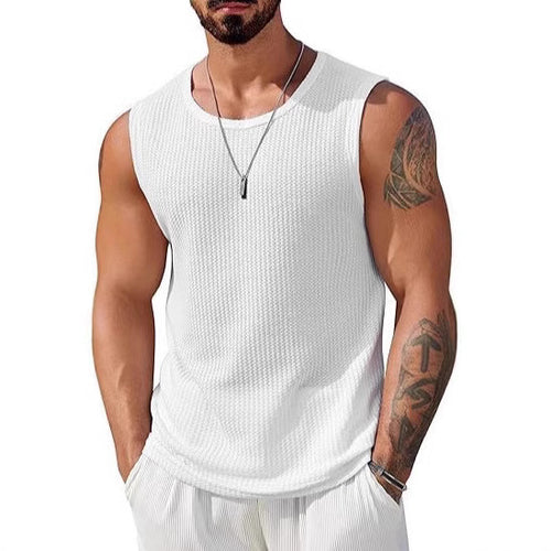 Herren Sportliches Tanktop mit atmungsaktiver Wabenstruktur EB