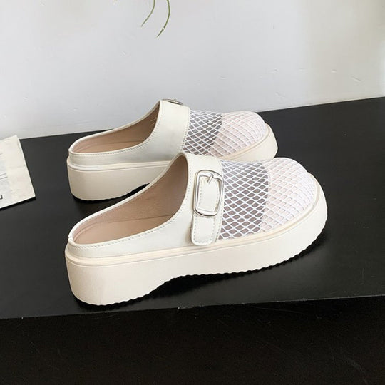 Damen Clogs mit trendigem Schnallen-Design EB