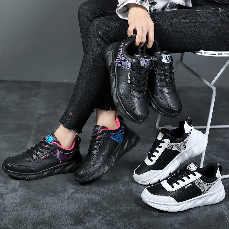 Damen nan urbaner voluminöser Sneaker mit weichem Kunstfellfutter, gepolstertem Einstieg und markanter Profilsohle EB