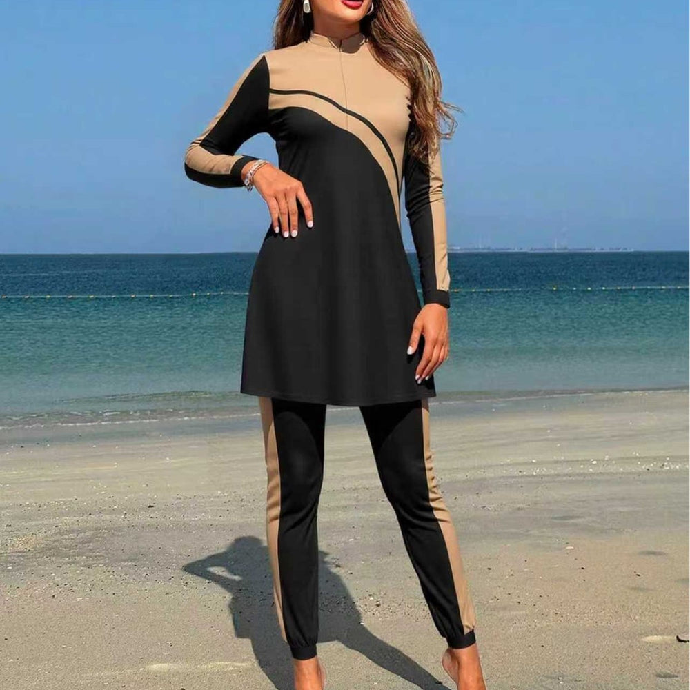 Damen Sport-Oberteil mit eleganter Leggings EB
