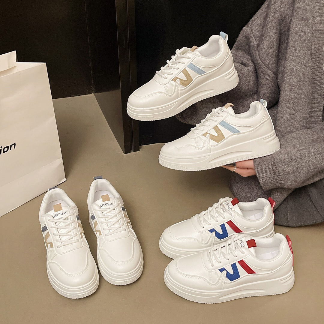 Damen Hohe Plattform-Sneaker mit orthopädischer Dämpfung und stylischem Design EB
