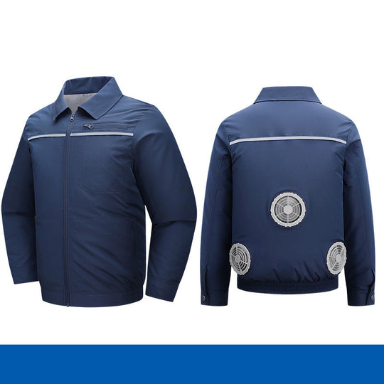 Herren nan atmungsaktive Kühljacke mit integrierten USB-Lüftern EB