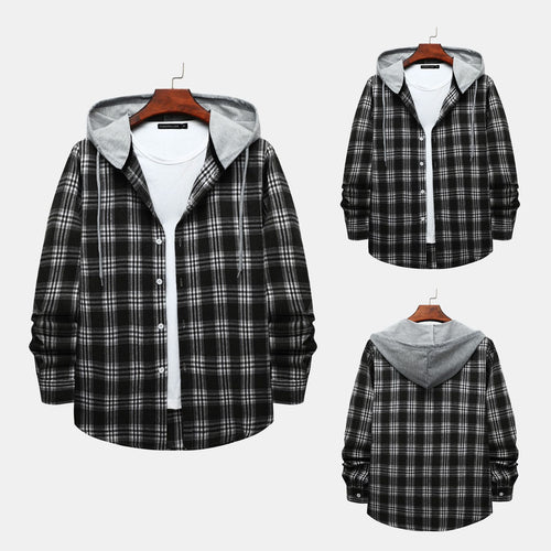 Damen Flanelljacke mit Kapuze EB