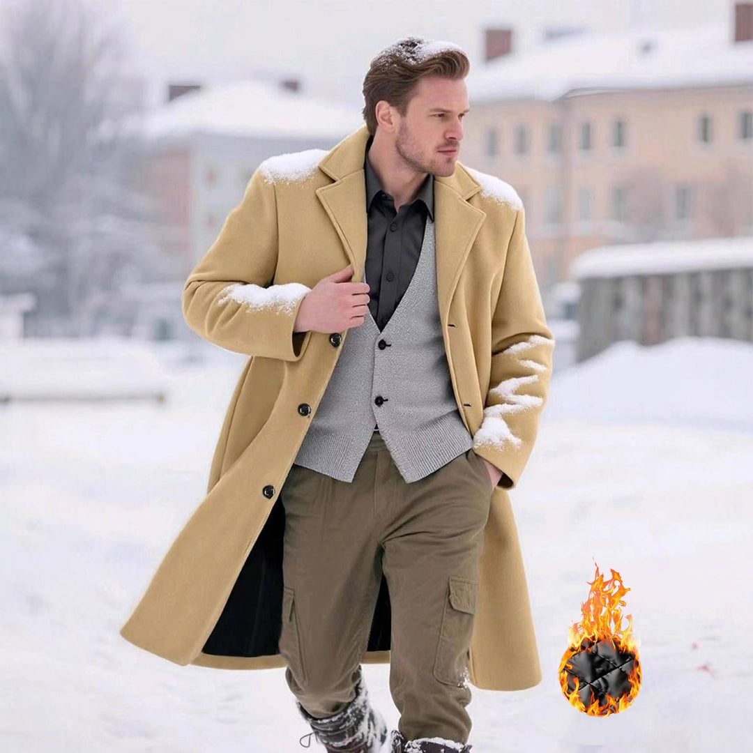 Herren klassischer Wollmantel EB