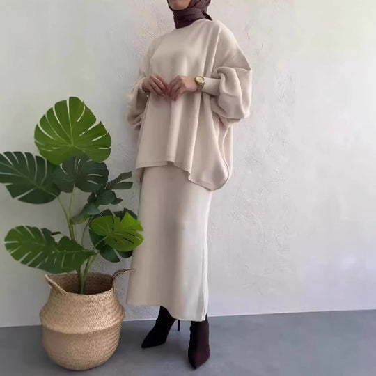 Damen Lässiges Sweat-Set mit weitem Schnitt und bequemen Taschen EB