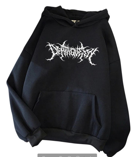 Unisex nan lässiger Kapuzenpullover mit Vintage-Ornamentdruck, Kängurutasche und doppellagiger Kapuze EB