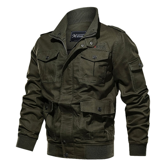 Herren nan robuste Fieldjacke mit Mehrfachtaschen, gesteppter Innenleiste und Rippbündchen EB