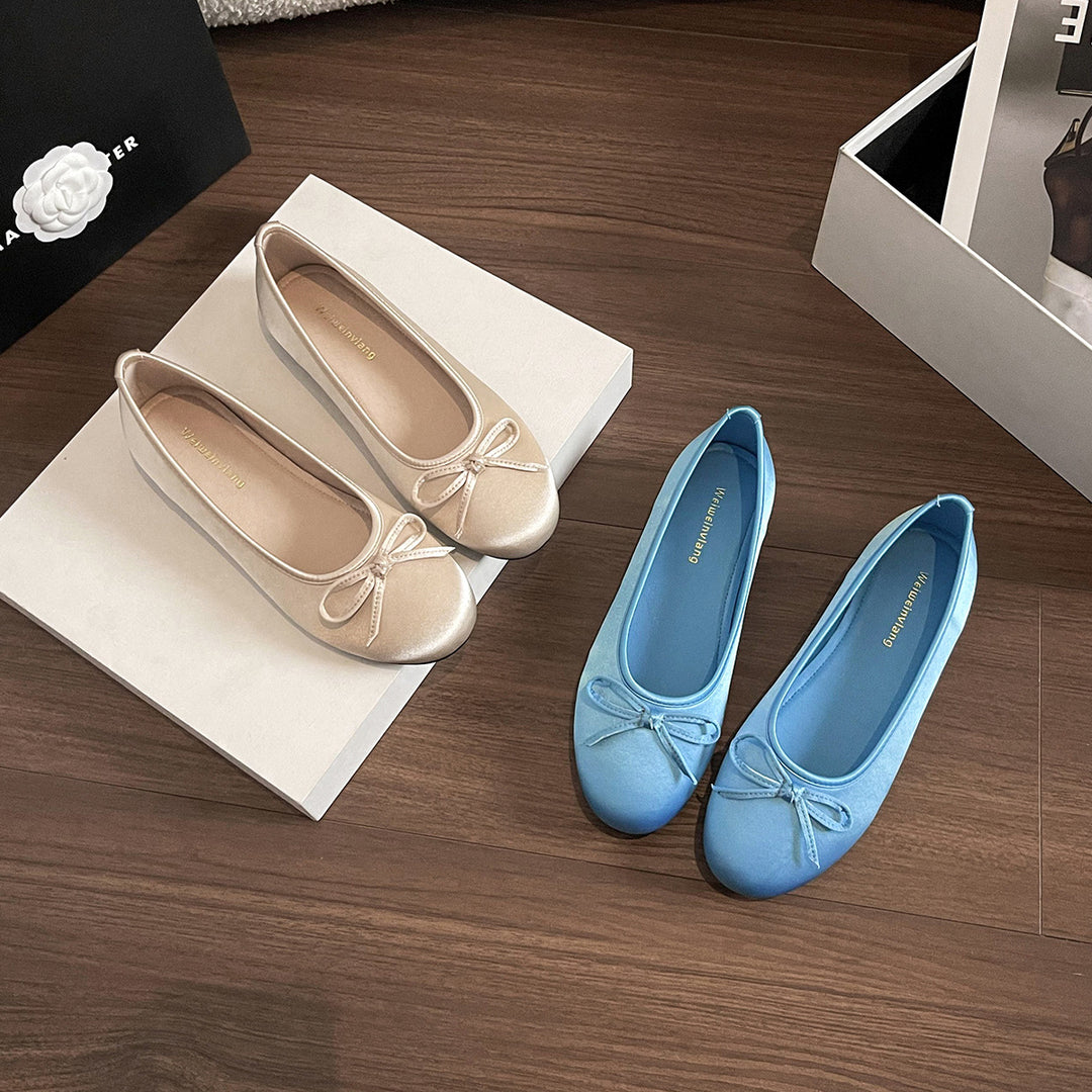 Damen Ballerinas mit schickem Schleifenakzent und komfortablem Fußbett EB