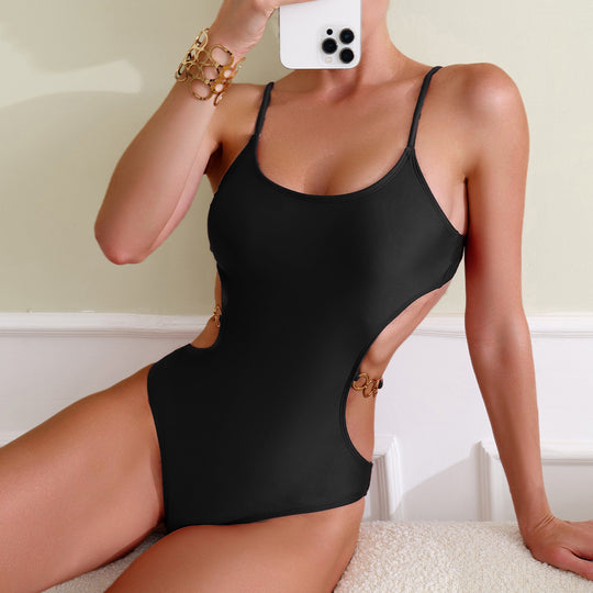 Damen Einteiler Badeanzug mit elegantem Cut-Out-Design EB