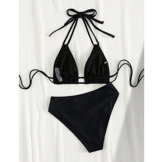 Damen Triangel-Bikini mit verstellbaren Trägern und modischem Schnitt EB
