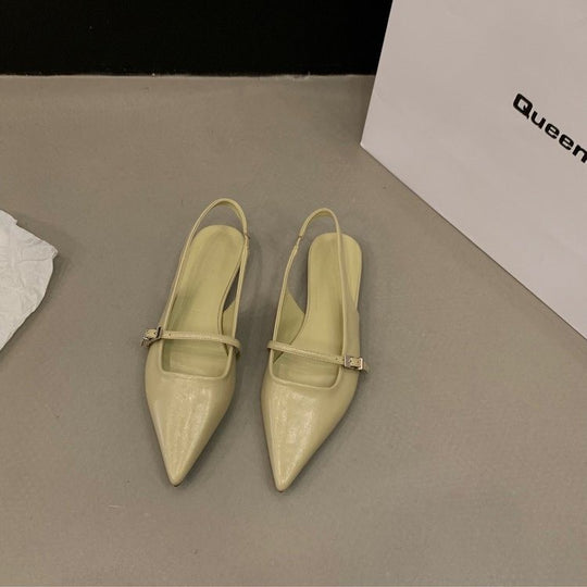 Damen Slingback Pumps mit eleganten Spitzen und zarten Riemchen EB