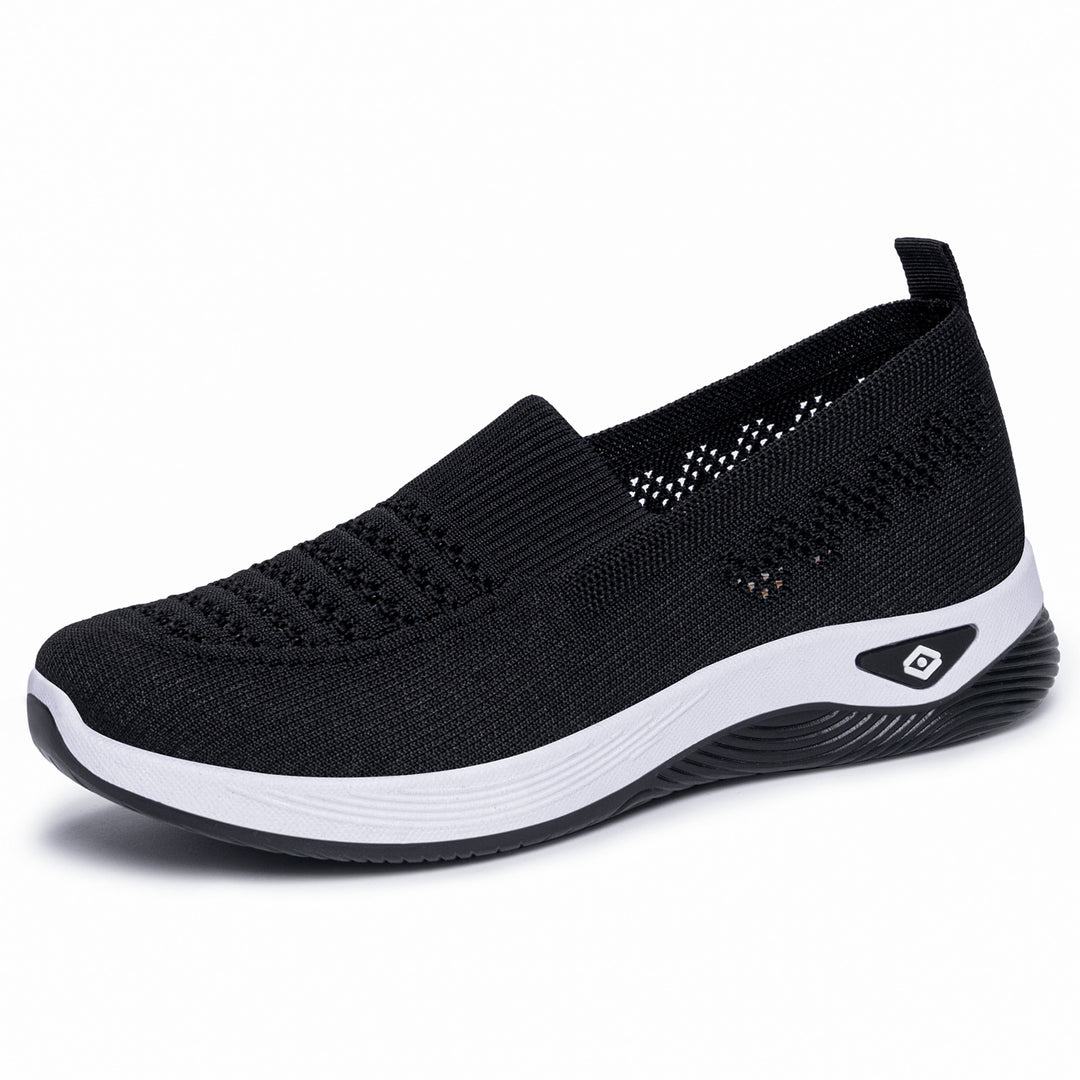 Damen Leichte Komfort-Sneaker mit atmungsaktiver Strickoberfläche EB