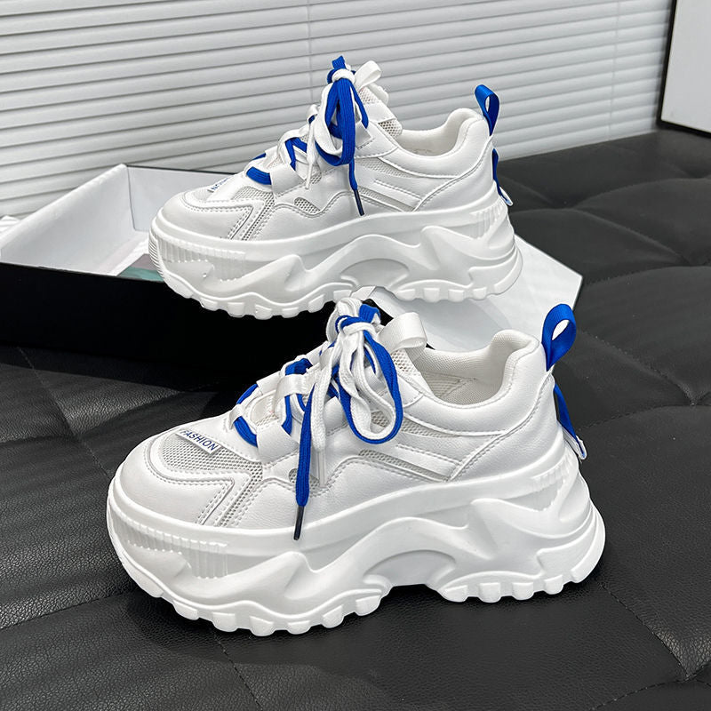 Damen Chunky Sneakers mit atmungsaktivem Obermaterial und rutschfester Sohle EB