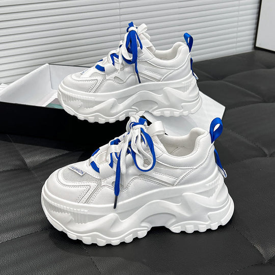 Damen Chunky Sneakers mit atmungsaktivem Obermaterial und rutschfester Sohle EB