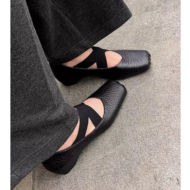Damen Ballerinas mit elegantem Riemchen und komfortablem Fußbett EB