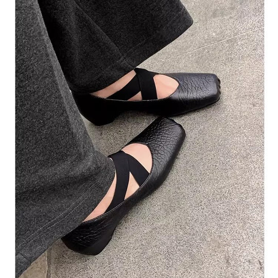 Damen Ballerinas mit elegantem Riemchen und komfortablem Fußbett EB