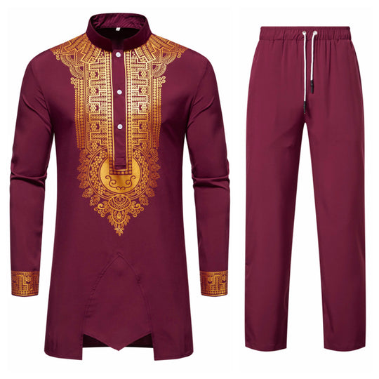 Herren elegantes Anzugset mit einzigartigem Muster EB