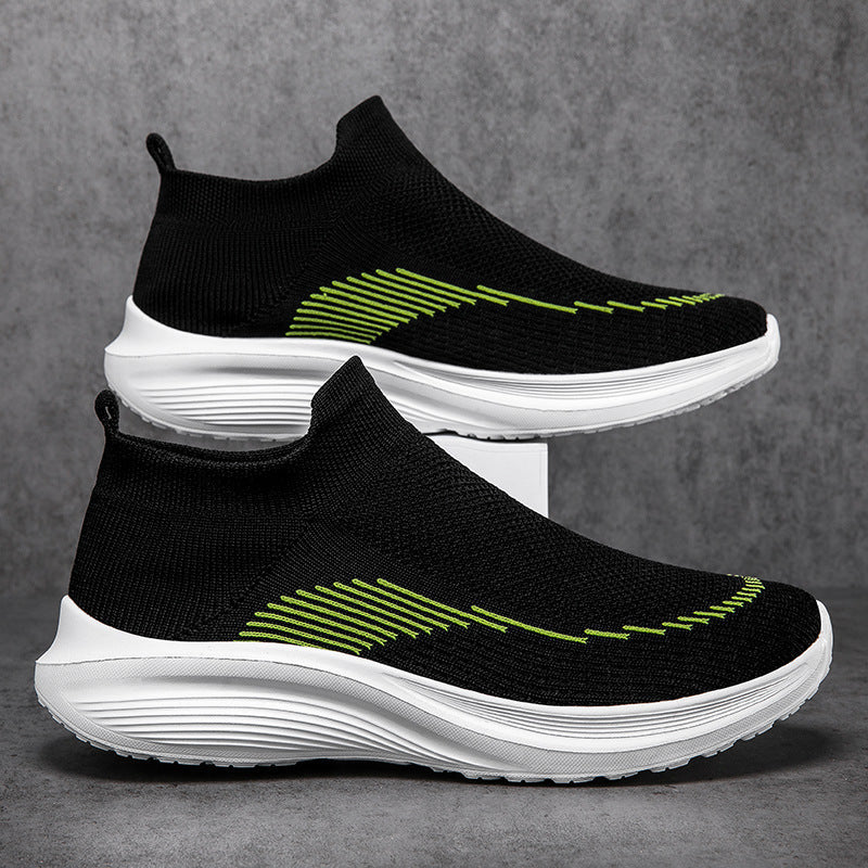 Damen Komfortable Slip-On Sneakers mit atmungsaktivem Obermaterial EB