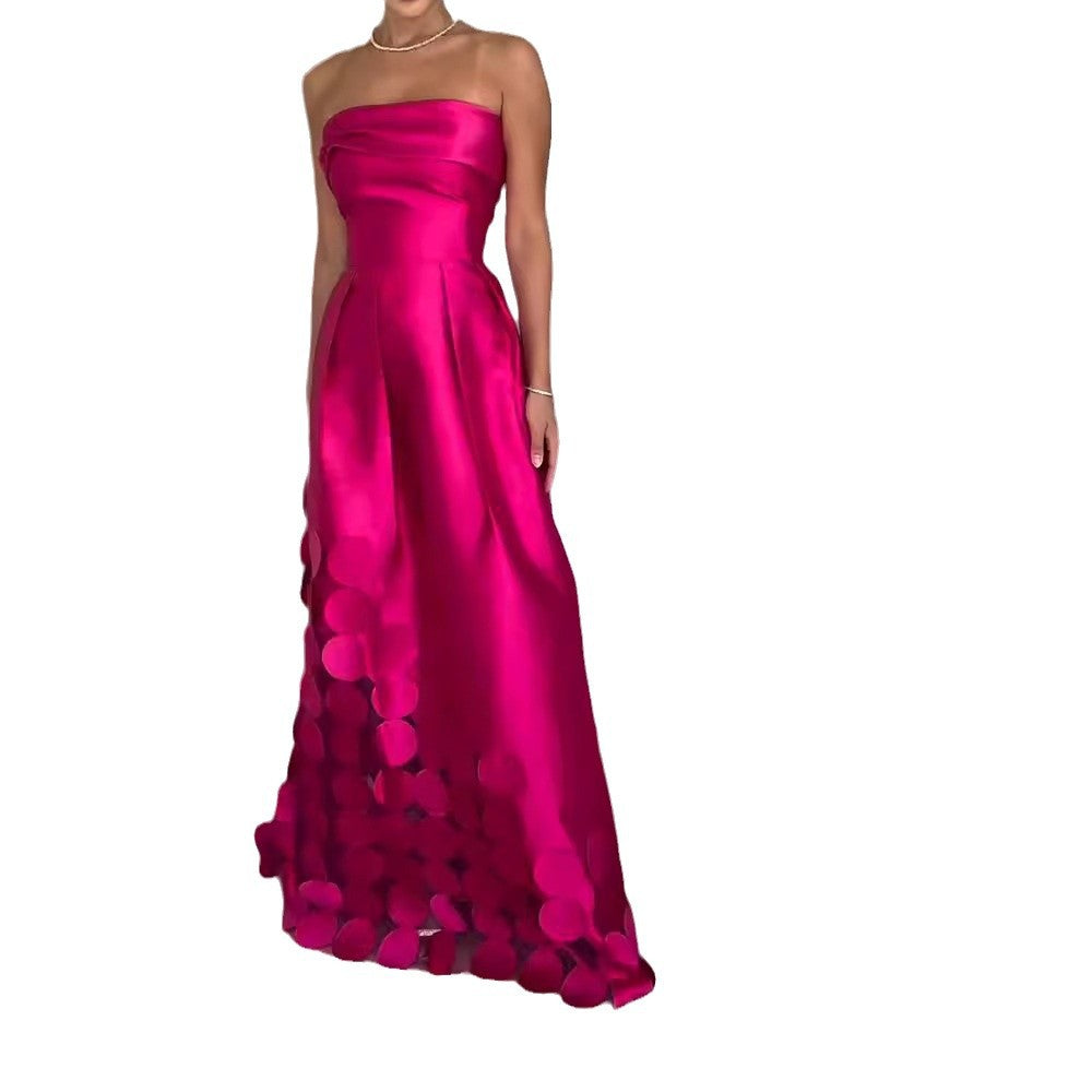 Damen Abendkleid mit Aufregendem Schichten Design und Raffinierten Details EB
