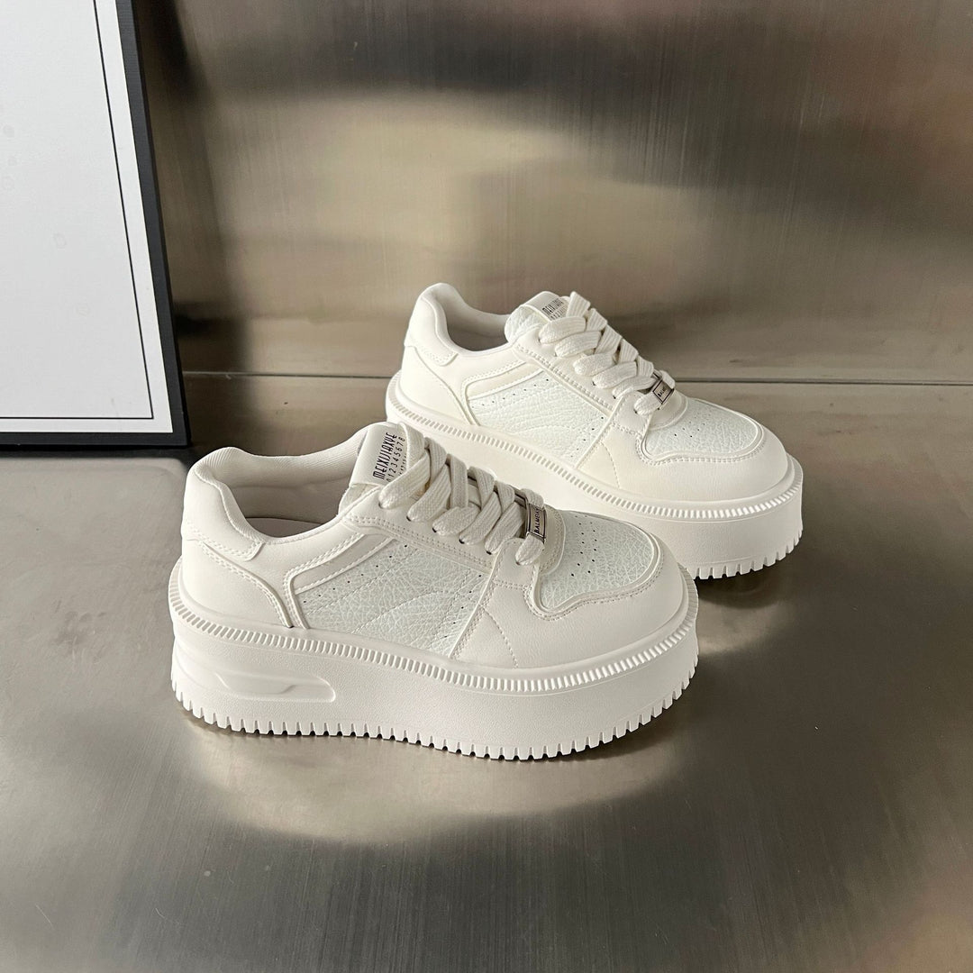 Damen Sneakers mit dickem Plateau und atmungsaktiver Obermaterialstruktur EB