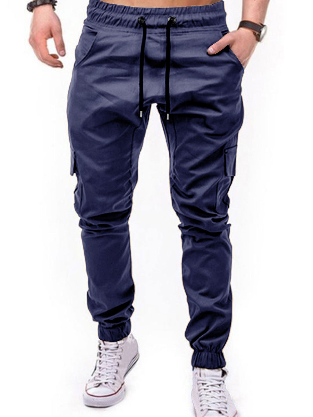 Herren Cargo-Hose mit elastischem Bund und praktischen Multifunktions-Pockets EB