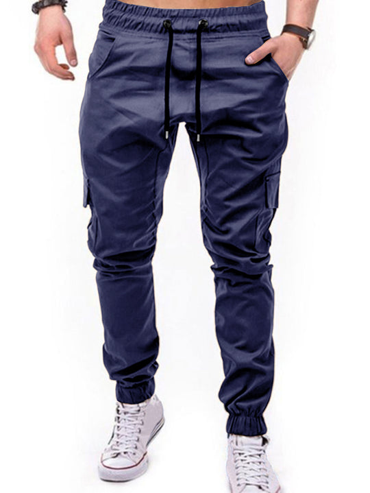 Herren Cargo-Hose mit elastischem Bund und praktischen Multifunktions-Pockets EB