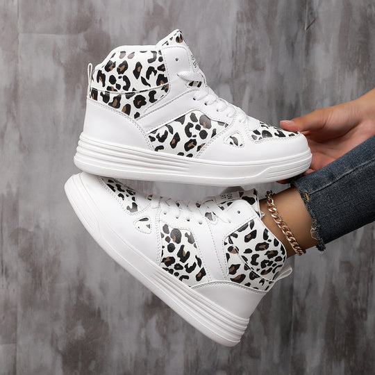 Damen Hochmodische Sneaker im Leoparden-Design EB
