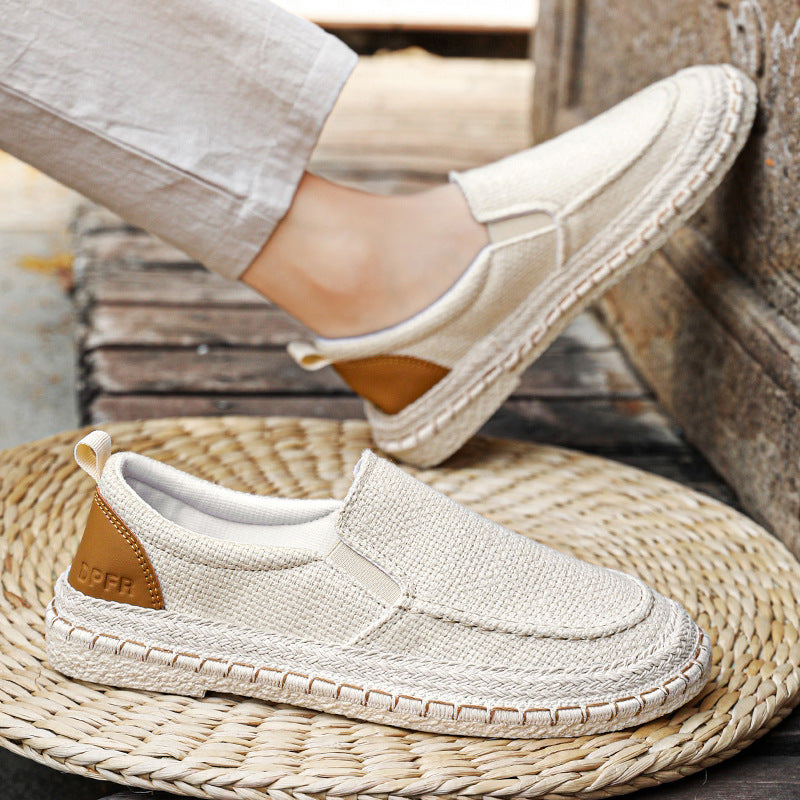 Damen Bequeme Slip-On Espadrilles mit elastischem Obermaterial und ökologischer Sohle EB