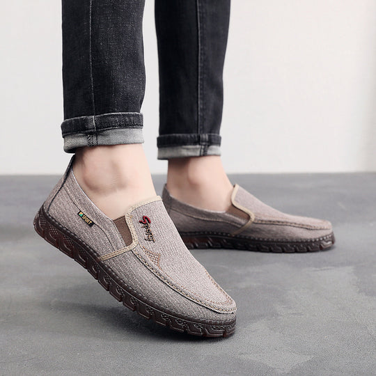 Damen bequeme Slip-On Schuhe aus atmungsaktivem Textilmaterial EB