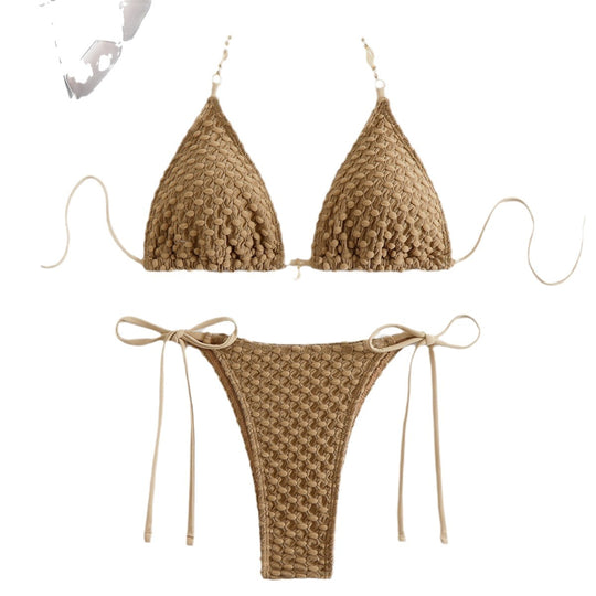 Damen Häkel-Bikini-Set mit eleganten Details EB