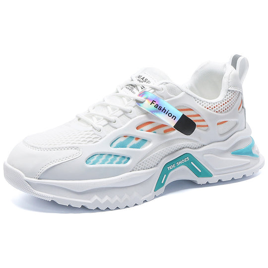 Damen Sportliche Sneakers mit atmungsaktiver Netzstruktur EB