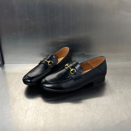 Damen Mokassins mit elegantem Schnallenverschluss und bequemer Innensohle EB