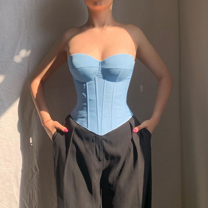 Damen Korsettoberteil mit verstärktem Bustier EB