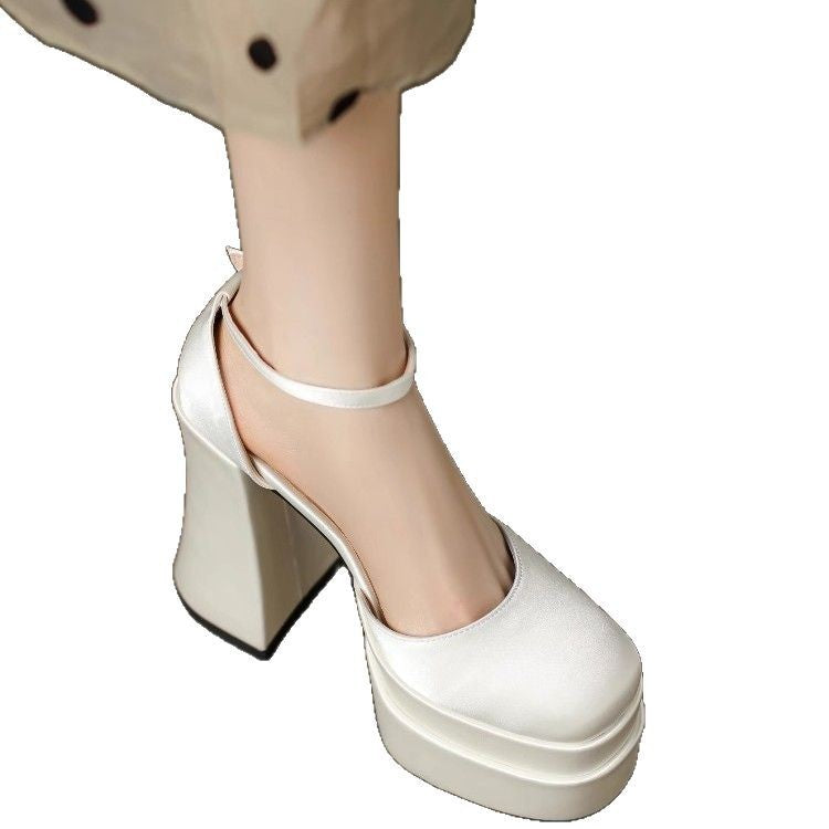 Damen Plattform-Sandaletten mit elegantem Riemchen EB