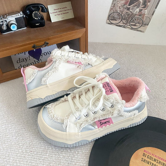 Damen Sneaker mit kuscheligem Innenfutter und rutschfester Sohle EB