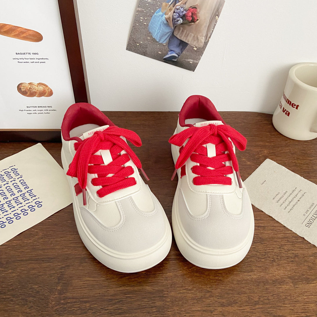 Damen Plateau-Laufsneaker mit verspielten Applikationen und atmungsaktiver Sohle EB