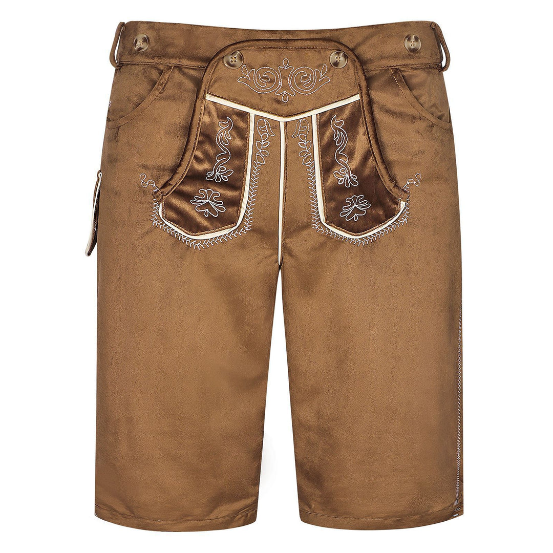 Herren nan kurze Trachtenhose mit besticktem Hosenlatz und Komfortbund EB