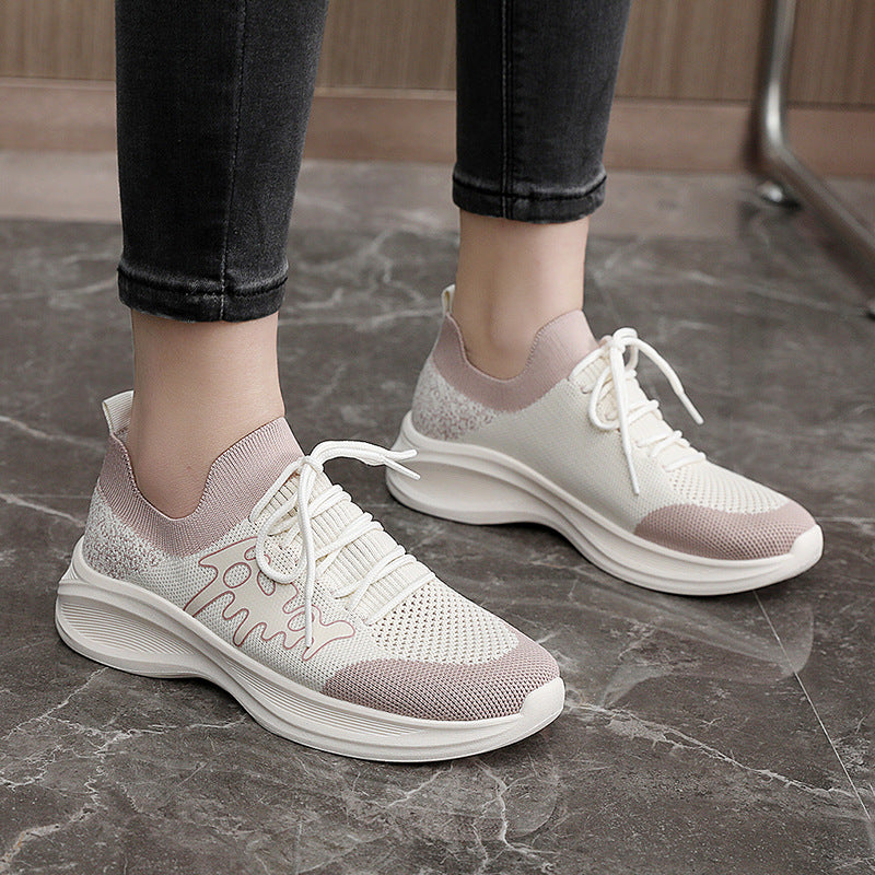 Damen Sportliche Laufschuhe mit atmungsaktivem Mesh-Obermaterial und flexiblem Sohlenprofil EB