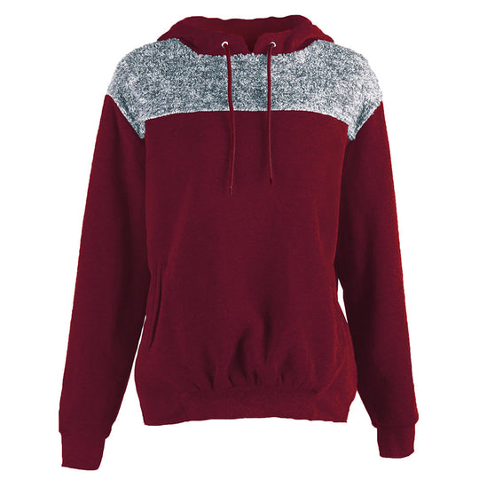 Damen Kapuzenpullover mit stylischem Kontrastdesign und elastischem Saum EB