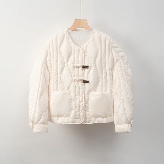 Damen Steppjacke mit praktischem Knopfverschluss und gemütlichen Taschen EB