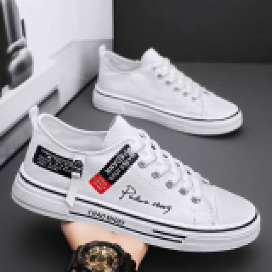 Damen lässige Sneakers aus hochwertigem Denim mit praktischem Reißverschluss EB