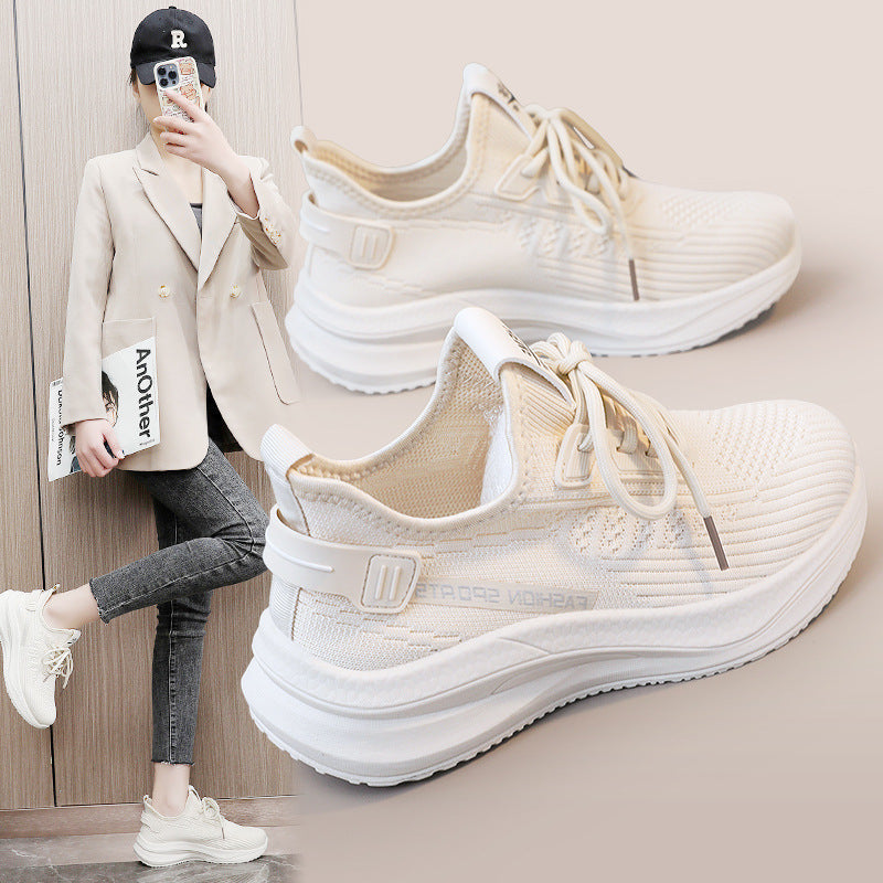 Damen Sportliche Sneakers mit atmungsaktiver Obermaterialstruktur und flexibel dämpfender Sohle EB