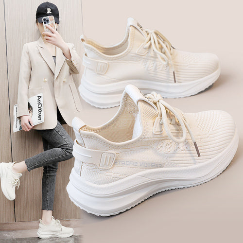 Damen Sportliche Sneakers mit atmungsaktiver Obermaterialstruktur und flexibel dämpfender Sohle EB