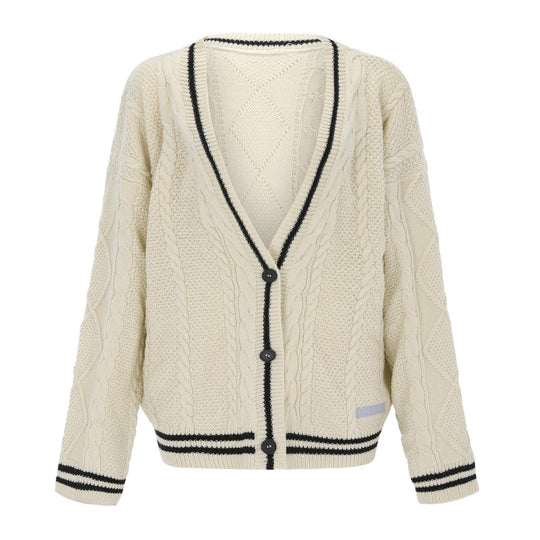 Damen Grobstrick Cardigan mit modischem Sternenmotiv EB