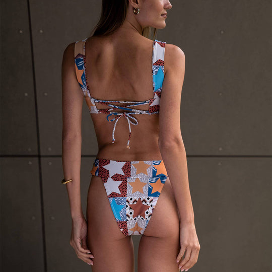 Damen Bikini mit modischem Design und innovativen Trageoptionen EB