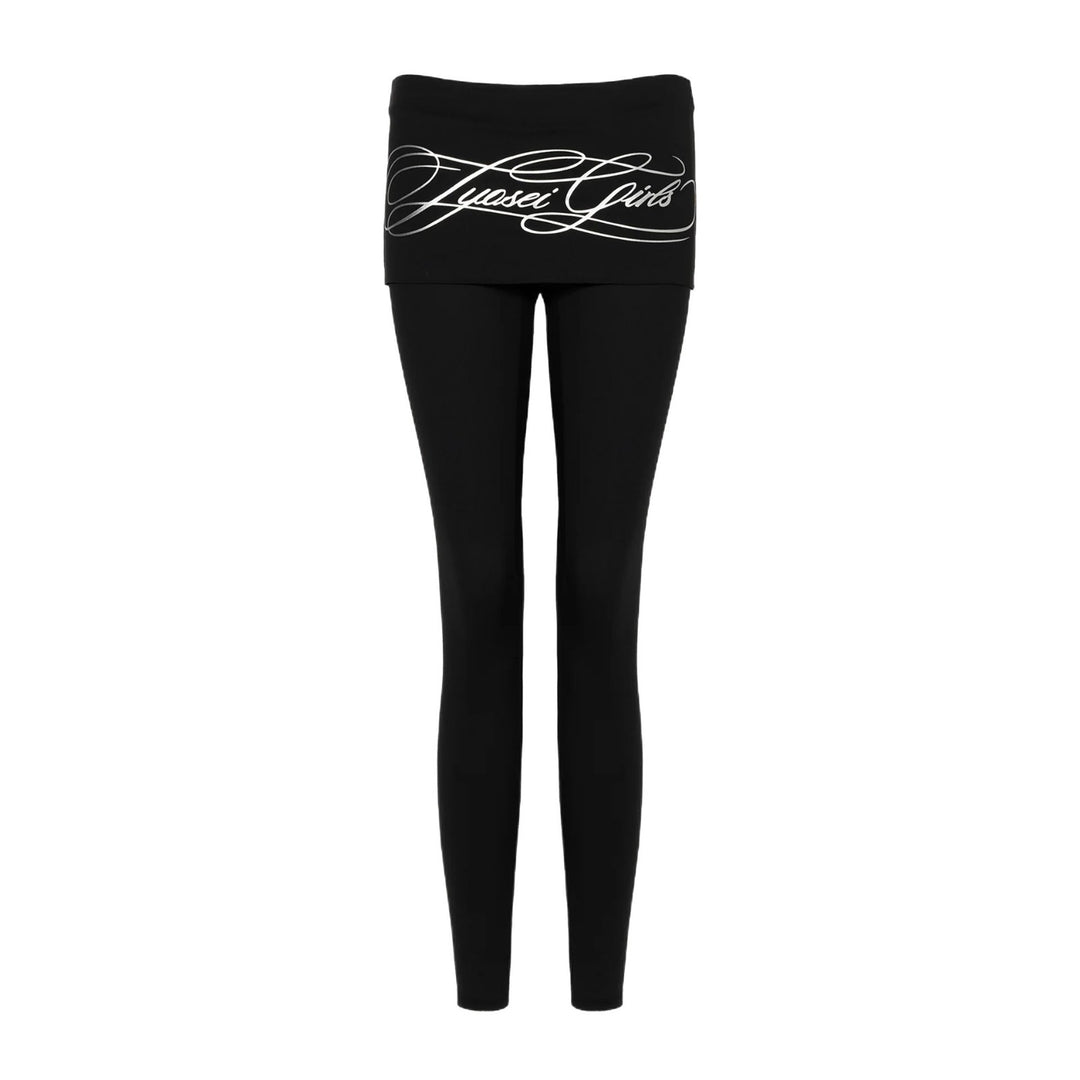 Damen Sportliche Leggings mit breitem Bund EB
