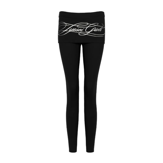 Damen Sportliche Leggings mit breitem Bund EB