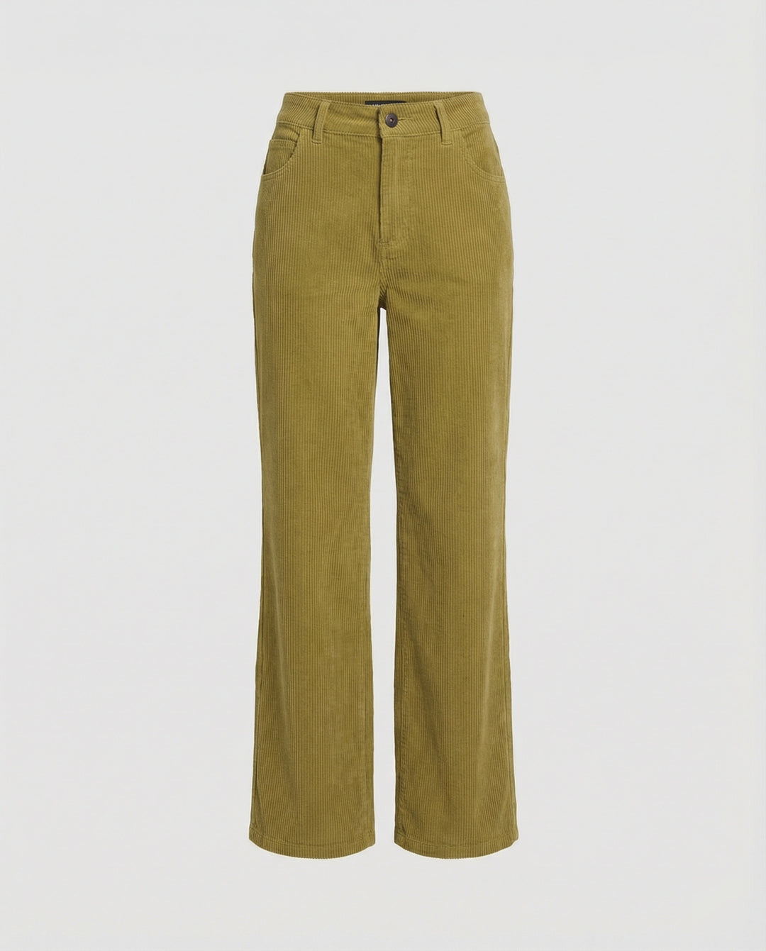 Damen Cordhose High Waist gerades Bein