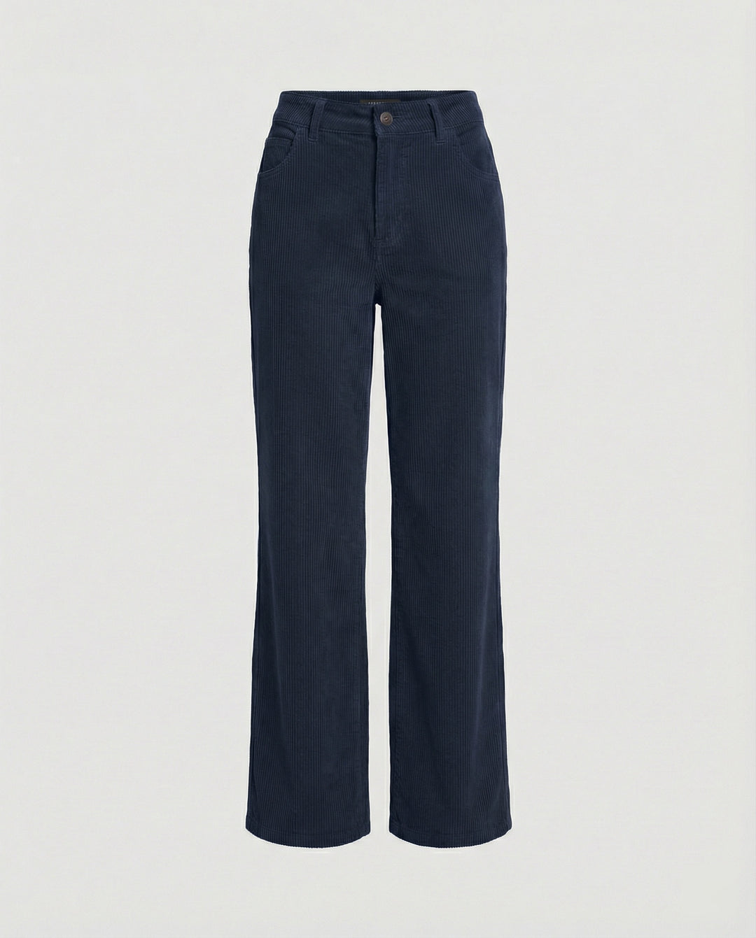 Damen Cordhose High Waist gerades Bein