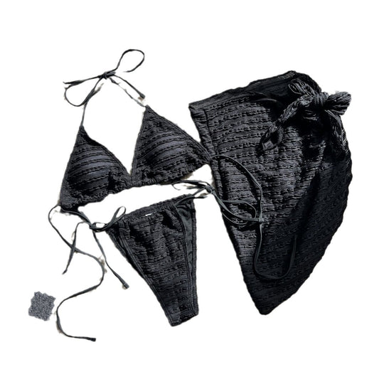 Damen Triangel-Bikini mit Wickelrock EB